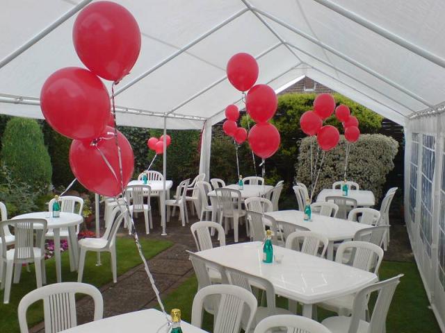 Ruby Wedding Anniversary open marquee