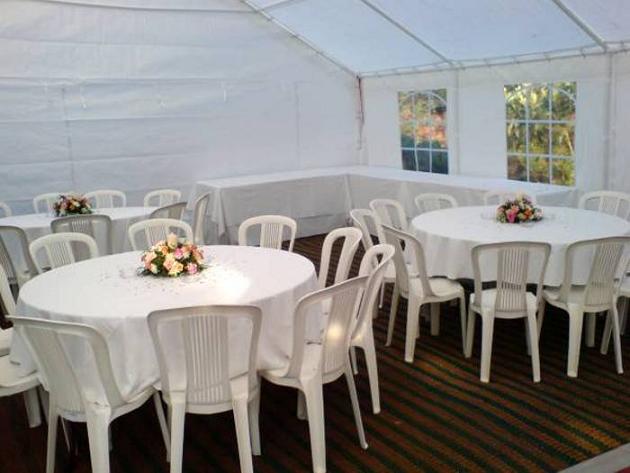 Trestle Tables for Buffet Food
