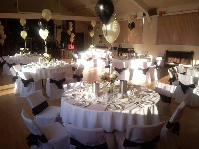 Community Hall Wedding Tables