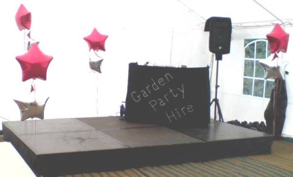 PA system on small stage